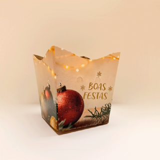 Cachep Boas Festas Creme Pote 15 - Pacote c/10 und