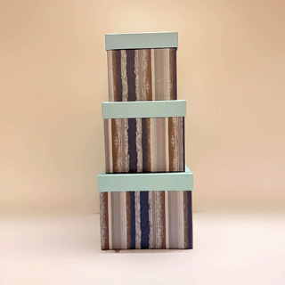 Caixa Quadrada R�gida - Kit c/3 und