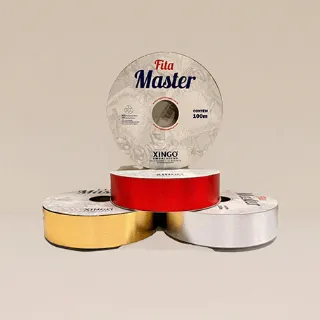 Fita Pl�stica Master Metal Satin 32mmx100mts - und