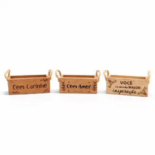Cachep� para 2 mini Suculentas - Cole��o Carinho und