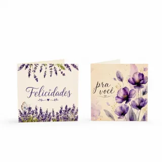 Cart�o Ilustrado 9x9cm - Pacote c/10 und