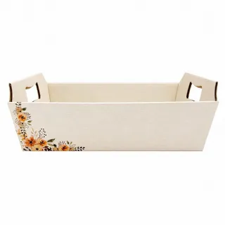 Bandeja Linho Floral G - und