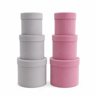 Caixa Box R�gida Veludo - Kit c/3 und