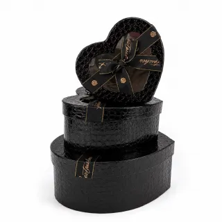 Caixa Cora��o R�gido c/ Visor - Kit c/ 3 und