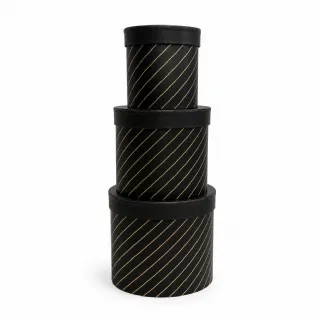Caixa Box R�gida Listrada - Kit c/3 und