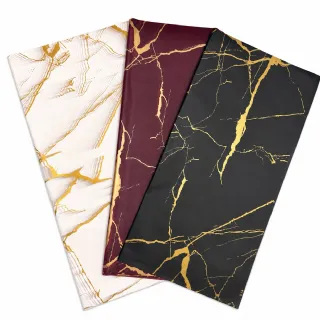 Poli Coreano Decorado Marmorizado - Pacote c/ 20 folhas