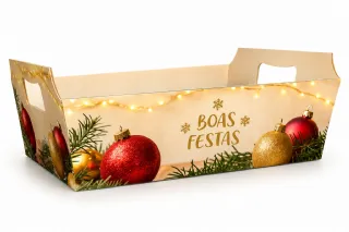 Bandeja Boas Festas Creme M - und