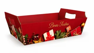 Bandeja Boas Festas Vermelho G - und