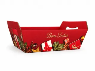 Bandeja Boas Festas Vermelho M - und