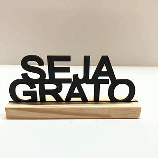 Placa Decorativa Seja Grato