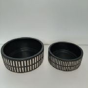 Jogo Vasos Ikebana Cimento