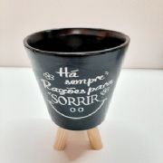 Vaso C�nico com Frase e P�