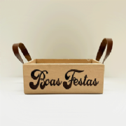 Caixa kit Retangular Ala de Couro - Para 2 pote 11 - und