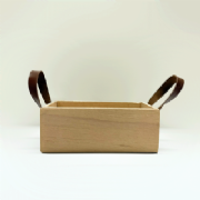 Caixa kit Retangular Ala de Couro - Para 2 pote 11 - und