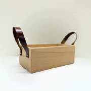 Caixa kit Retangular Al�a de Couro - Para 2 pote 11 - und