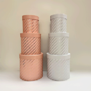 Caixa Box R�gida Listrada - Kit c/3 und