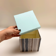 Caixa Quadrada R�gida - Kit c/3 und