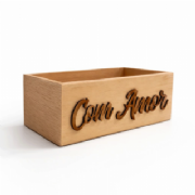 Caixa kit Retangular c/ escrita alto relevo - Para 2 pote 11