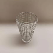 Vaso de Vidro 17cm - und