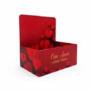 Caixa Display Cora��es Com Amor P - Pacote c/5 und