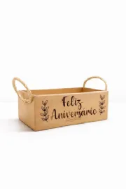 Caixa kit Retangular Cole��o Parab�ns - Para 2 pote 11 und