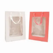 Sacola de Presente c/ visor - Pacote c/10 und