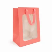 Sacola de Presente c/ visor - Pacote c/10 und