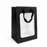 Sacola de Presente c/ visor - Pacote c/10 und