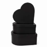 Caixa Box R�gida Cora��o - Kit c/3 und