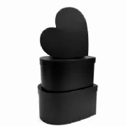 Caixa Box R�gida Cora��o - Kit c/3 und