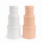 Caixa Box R�gida Listrada - Kit c/3 und