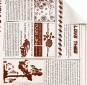 Poli Coreano Decorado Jornal - Pacote c/ 20 folhas