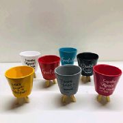 Cachep� com Frase e P� M�dio