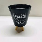 Cachep� com Frase e P� M�dio