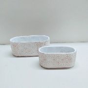 Jogo Vasos Floreira Cimento