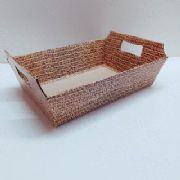 Cesta de Cartonagem -  Retangular Juta