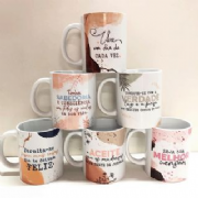 Canecas Frases Motivacionais - Kit c/6 und