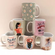 Canecas Cole��o Mulheres - Kit c/6 und