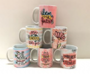 Canecas Pensamento Positivo Mulher - Kit c/6 und