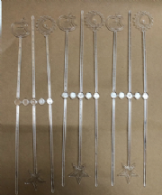 Pick Cristal 35cm - Pacote c/42 und