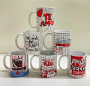 Canecas Rom�nticas - Kit c/6 und