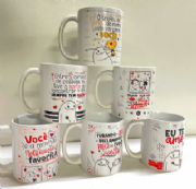 Canecas Florck Rom�nticas - Kit c/6 und