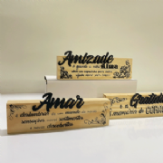 Placa decorativa - Kit c/3 und