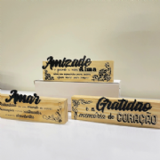 Placa decorativa - Kit c/3 und