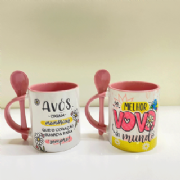 Caneca com Colher Cole��o Av�s - und