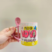 Caneca com Colher Cole��o Av�s - und