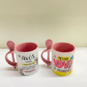 Caneca com Colher Cole��o Av�s - und