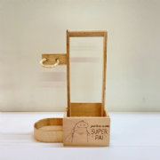 Cesta Porta Vinho Lateral P - Cole��o Pai