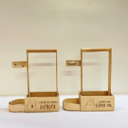 Cesta Porta Vinho Lateral M - Cole��o Pai