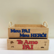 Bandeja G c/ escrita alto relevo - Cole��o Pai und